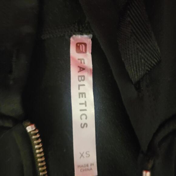 BUNDLE SALE!  FABLETICS Black Women's  Zip Up Hoodie Top XS - Picture 10 of 11